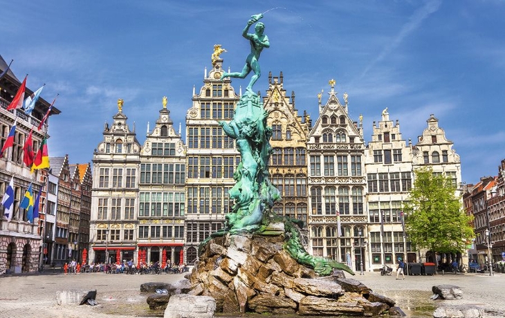 Traditionelle flämischer Architektur in Antwerpen