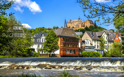 Marburg an der Lahn, Schloss und Lahn